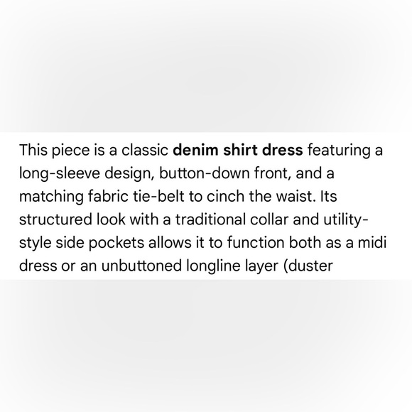 ANN TAYLOR Denim Dress/Jacket - Picture 5 of 5